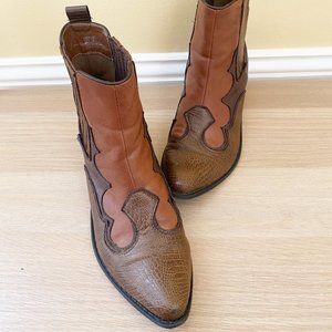Free People Brown Ankle Boots